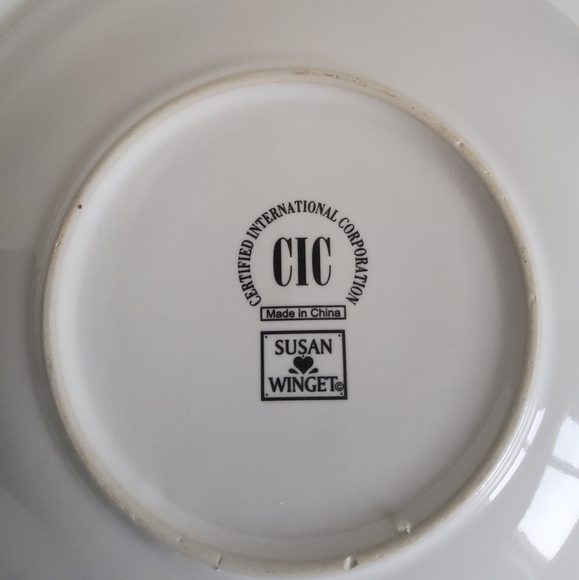 Vintage Certified International by Susan Winget 4 Dessert Plates - Picture 6 of 7